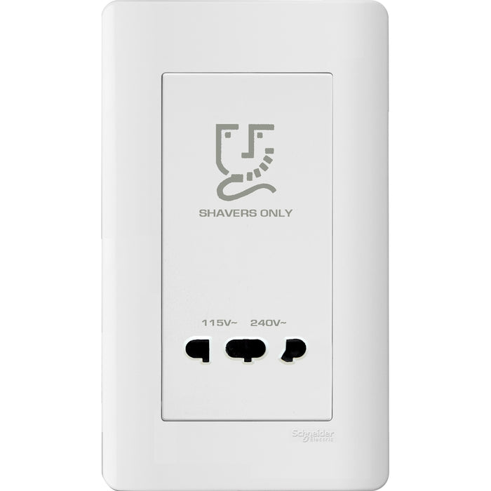 Universal Shaver Unit, Vertical, White