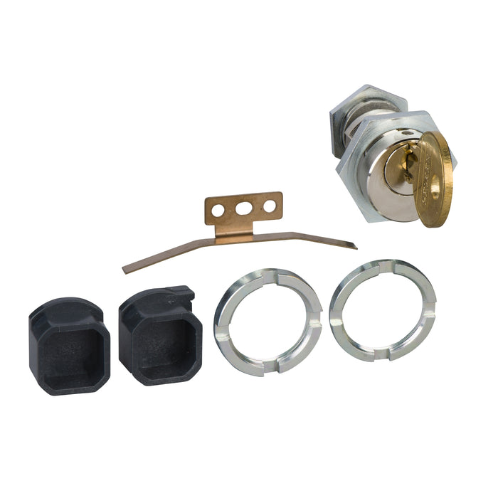 chassis locking kit, 1 Ronis keylock with adaptation kit, 1 key, locking in disconnected position