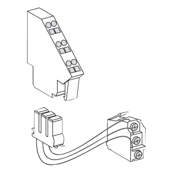 auxiliary contact - 1 OC low level