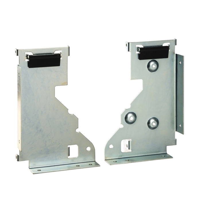 mounting brackets on horizontal surface, fixed ComPact NS630b to NS1600, set of 2 parts