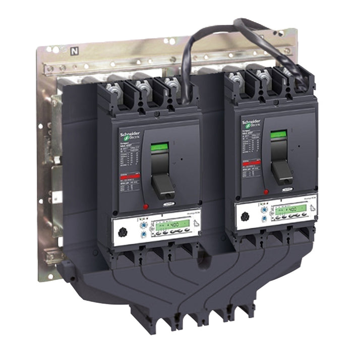 mechanical interlocking with rotary handles, ComPact NSX 100/160/250, for 2 fixed or plug-in devices