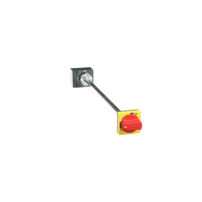 extended rotary handle, ComPact NSXm, red handle on yellow front, shaft length 200 to 600 mm, IP65