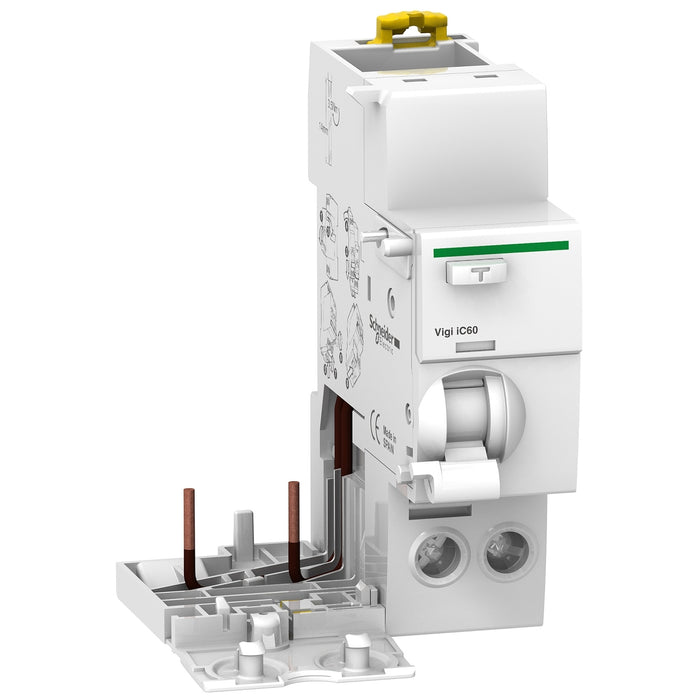 Vigi iC60 - earth leakage add-on block - 2P - 25A - 100mA - AC type