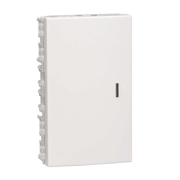Large single pole, 2 way switch module (3 module wide) - white