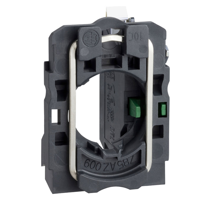 Harmony XB5, Single contact block with body/fixing collar, plastic, spring clamp terminal, 1 NO