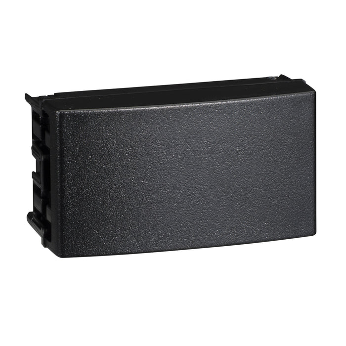 Standard blank module (1 module wide) - black