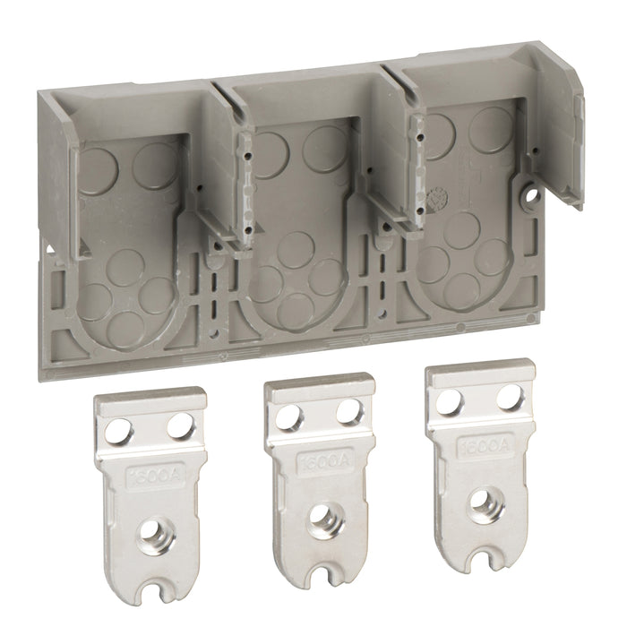 front connections, 1600 A, fixed ComPact NS type N/H/NA, top mounting, 3 poles