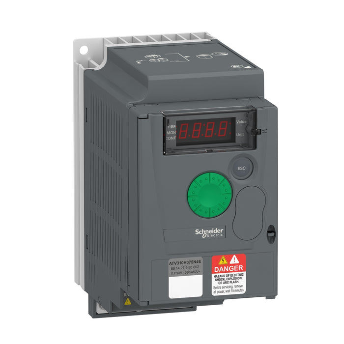 variable speed drive ATV310, 0.75 kW, 1 hp, 380...460 V, 3 phase