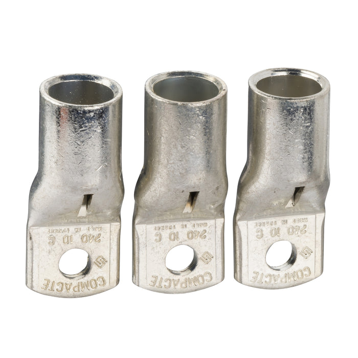 crimp lugs for copper cable, 120 mm², set of 3 parts