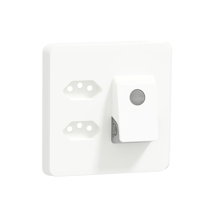Iconic, cover frame with Night walk sensor, white