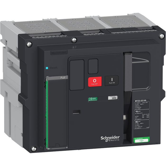 switch disconnector Masterpact MTZ2 25 HA, 2500 A, 3 poles, drawout