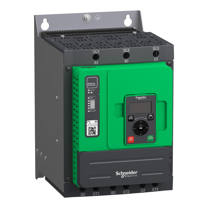 Altivar Soft Starter ATS480, 62 A, 208...690V AC, control supply 110...230V AC