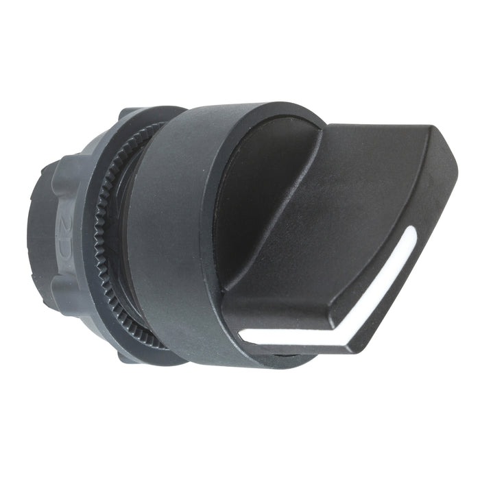 Harmony XB5, Selector switch head, plastic, black, Ø22, 2 positions, spring return from right to left