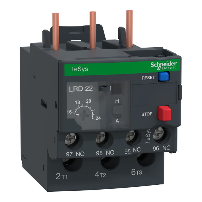 Thermal overload relay, TeSys LRD, 16...24 A, class 10A