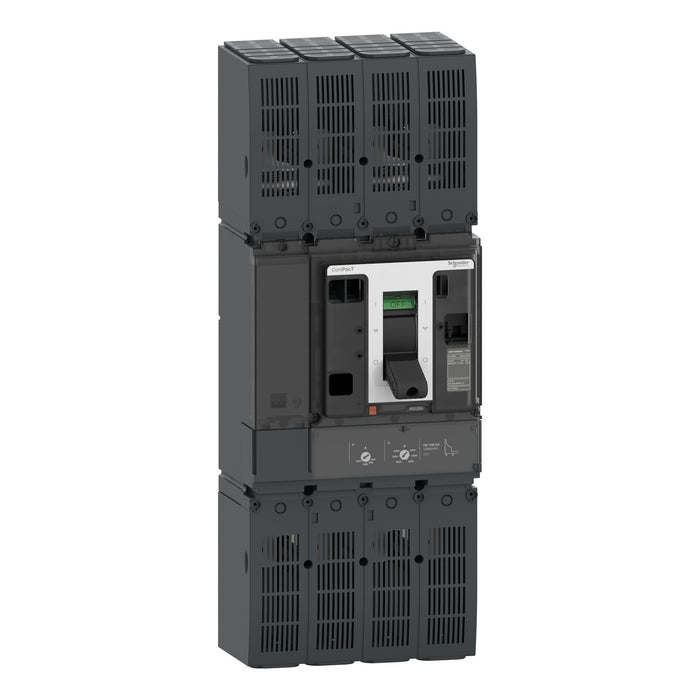 Circuit breaker, ComPacT NSX1200 TM-DC, 2 poles, 1200A, 50kA at 600 VDC, without bare cable connector