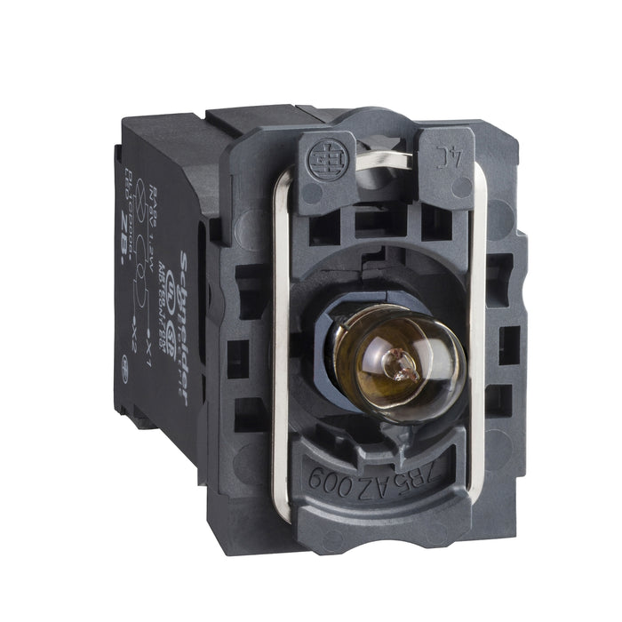 Harmony XB5, Light block with body/fixing collar, plastic, with BA9s bulb, 440…480 V AC