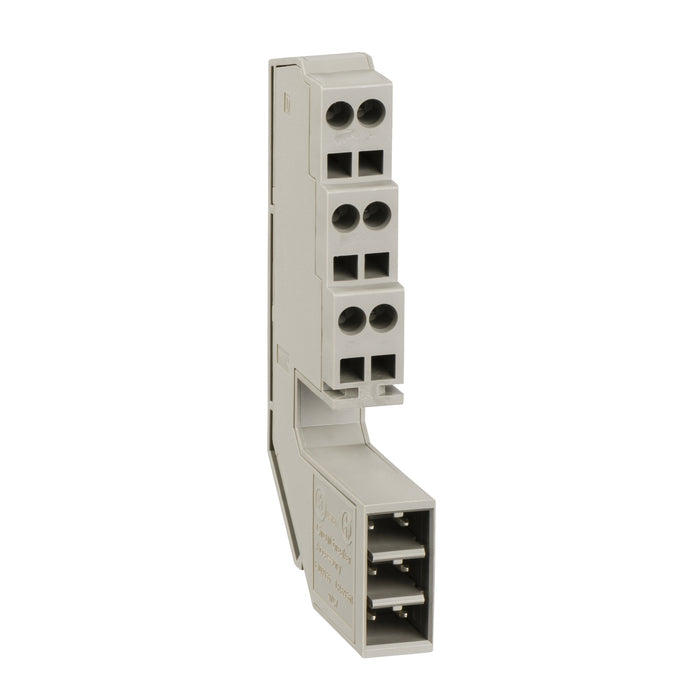6 wires terminal block - 10 parts - for Masterpact MTZ1 - drawout
