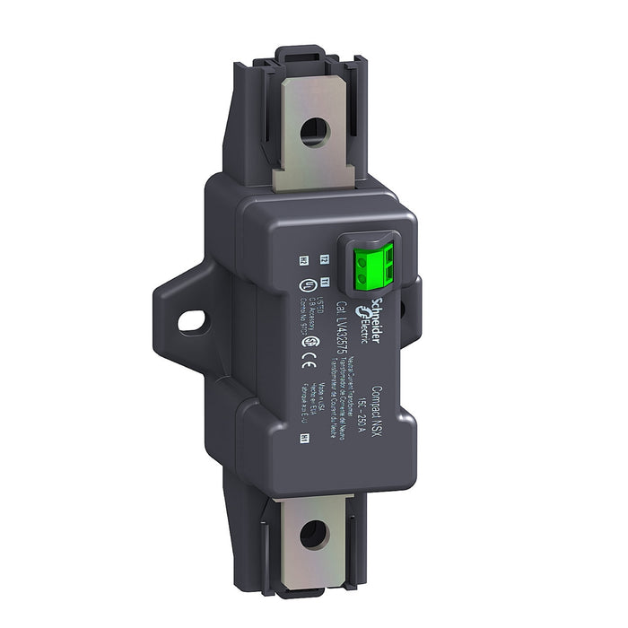 external neutral current transformer, ComPact NSX100, 25 A to 100 A, for 3 poles circuit breakers with Micrologic 5/6 trip unit