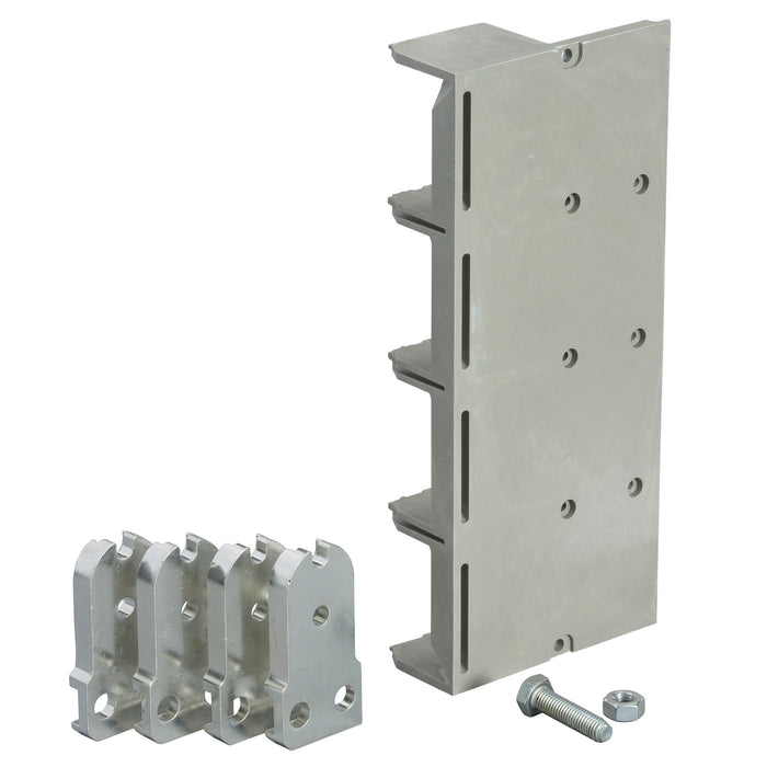 horizontal rear connections, 630 A to 1600 A, fixed circuit breaker, bottom mounting, 4 poles