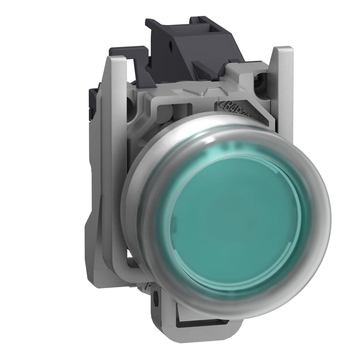 Complete push button, Harmony XB4, Explosive atmosphere, pushbutton green with boot