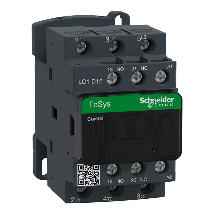 Schneider TeSys D Contactor LC1D12P7, 3P 12 A, 230 V AC Coil