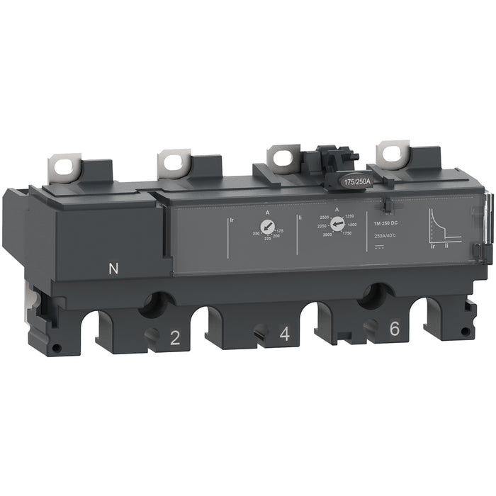 Trip unit TM200DC, ComPacT NSX 250 DC, thermal magnetic, 200A rating, 4 Poles 4d