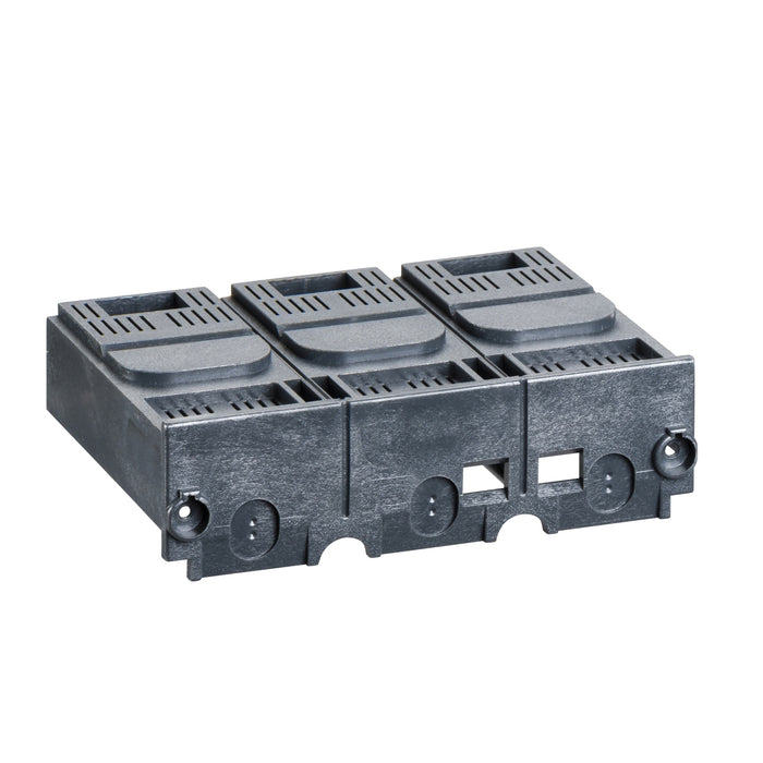 LV429515 - Short terminal shield, Compact NSX, EasyPact CVS, 3 poles, pitch 35 mm. Compact NSX the safest and most reliable protection.