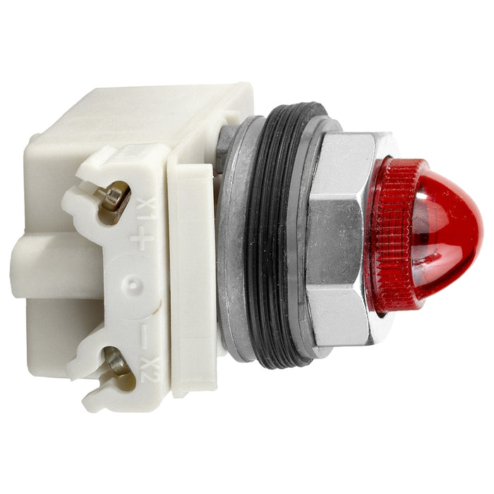PILOT LIGHT 28V 30MM TYPE K +OPTIONS red
