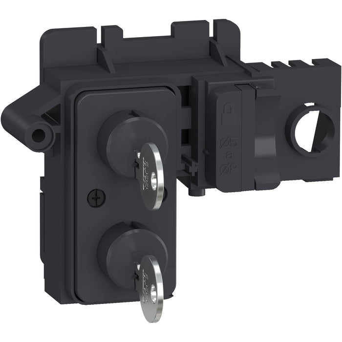 OFF-position locking - 2 identical Ronis keylocks + padlock - for MTZ2/MTZ3