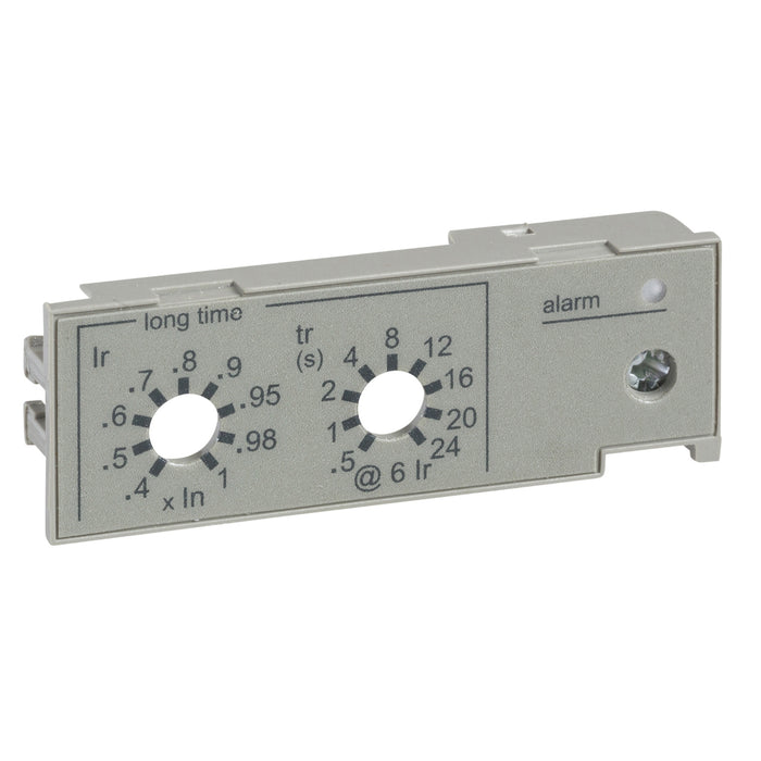 IEC long time rating plug, MicroLogic trip units, standard setting Ir (0.4 to 1 x In)