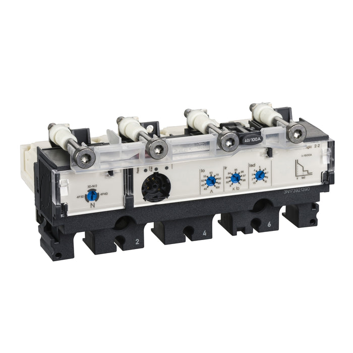 trip unit MicroLogic 2.2 for ComPact NSX 250 circuit breakers, electronic, rating 250A, 4 poles 4d
