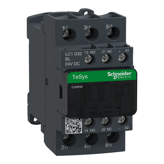 TeSys D contactor - 3P(3 NO) - AC-3 - <= 440 V 32 A - 24 V DC coil