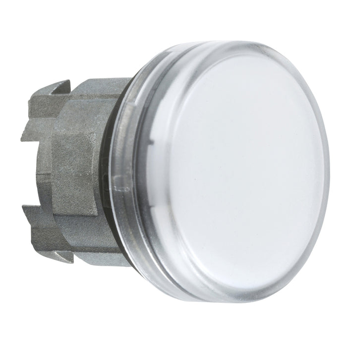 Harmony XB4, Pilot light head, metal, white, Ø22, plain lens for BA9s bulb