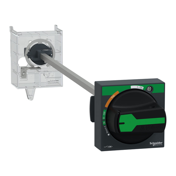 Extended rotary handle kit,TeSys GV3, IP54, black handle, with trip indication, for GV3L-GV3P