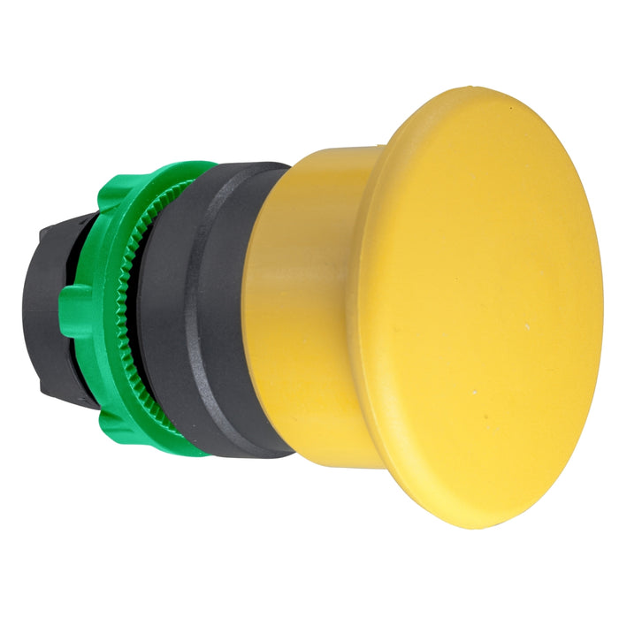 Harmony XB5, Mushroom push button head Ø40, plastic, yellow, Ø22, spring return
