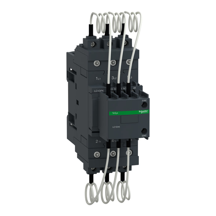 Capacitor contactor, TeSys D, 30 kVAR at 400 V/50 Hz, coil 230 V AC 50/60 Hz