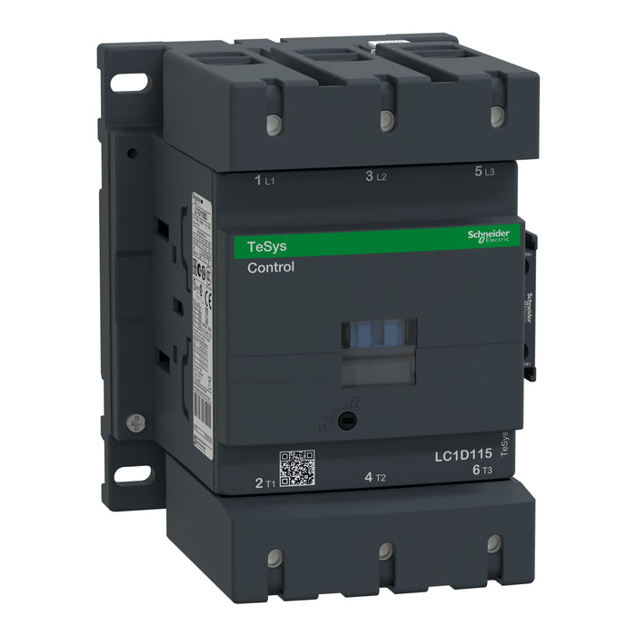 TeSys D contactor - 3P(3 NO) - AC-3 - <= 440 V 115 A - 110 V DC standard coil