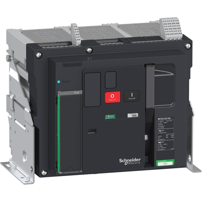switch disconnector Masterpact MTZ2 20 HA, 2000 A, 3 poles, fixed