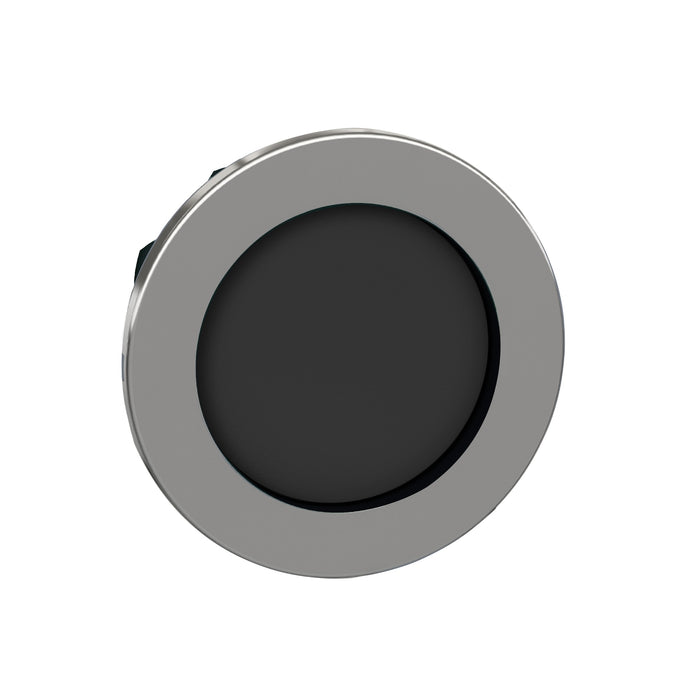 Head for non illuminated push button, Harmony XB4, flush mounted black pushbutton recessed