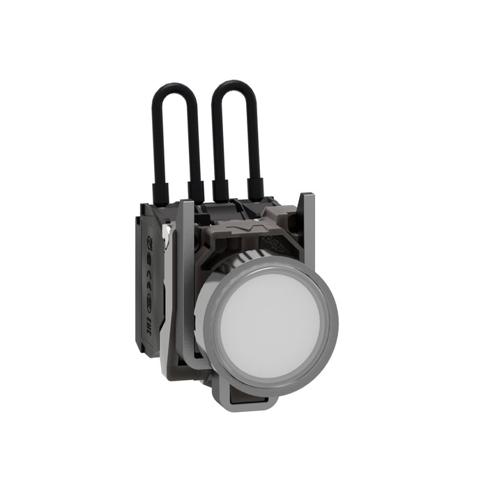 Push to test pilot light, Harmony XB4, 24 V White