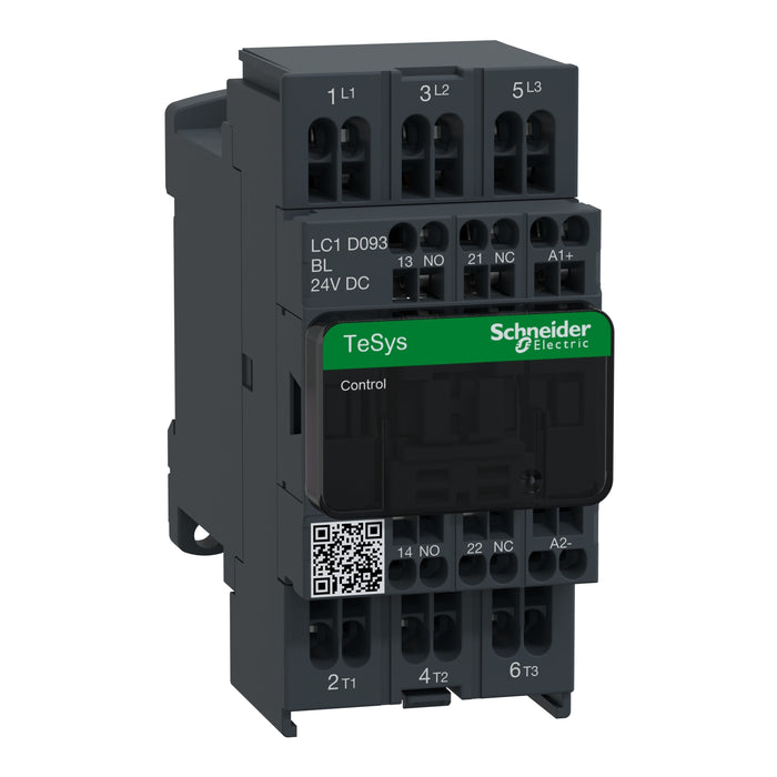 TeSys D contactor - 3P(3 NO) - AC-3 - <= 440 V 9 A - 24 V DC coil Low