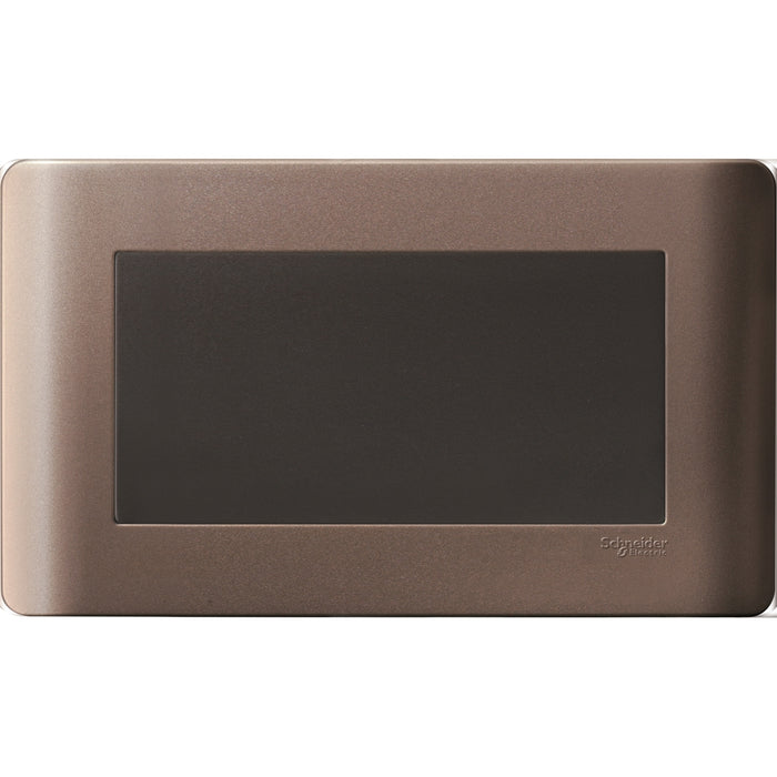 Twin Gang Blank Plate, Silver Bronze