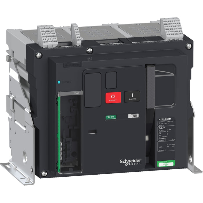 Circuit breaker Masterpact MTZ2 25H1, 2500 A, 3P fixed, without Micrologic