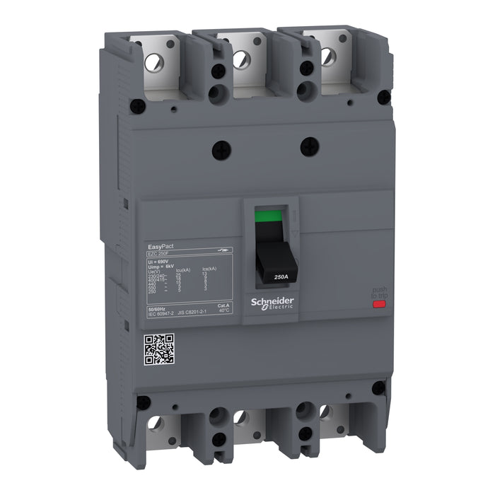 circuit breaker Easypact EZC250F - TMD - 225 A - 3 poles 3d