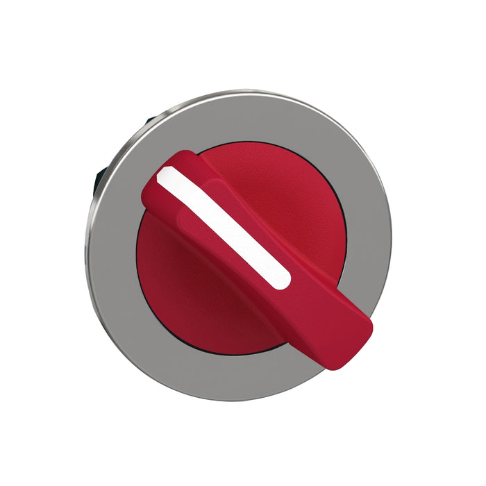 Head for selector switch, Harmony XB4, flush mounted red 2 position stay put