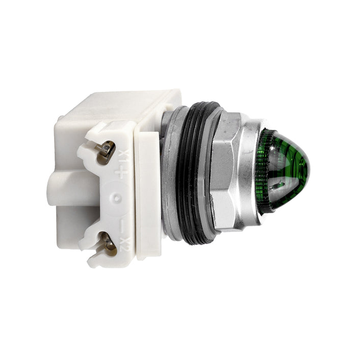 PILOT LIGHT 24-28V 30MM TYPE K +OPTIONS Green