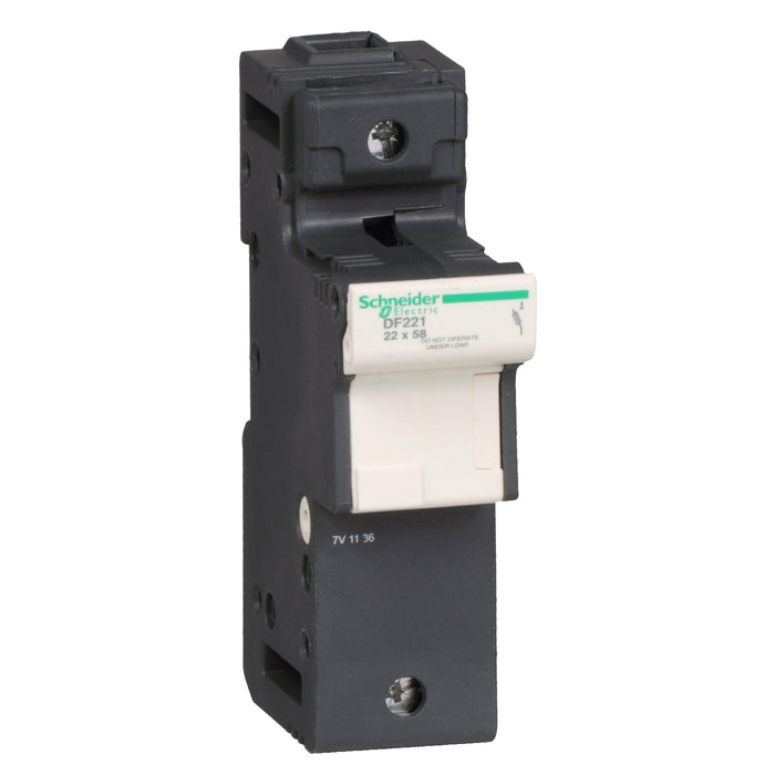 Fuse carrier TeSys DF, 1P 125A, fuse size 22x58 mm
