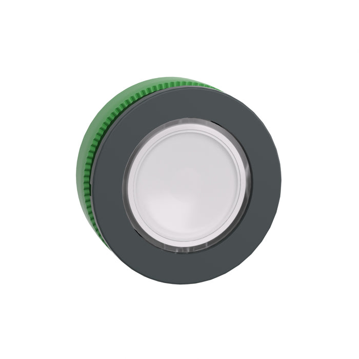 Head for illuminated push button, Harmony XB5, XB4, flush mounted white flush caps pushbutton legend insertion
