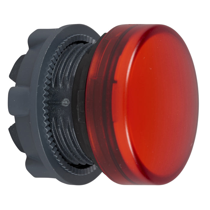 Harmony XB5, Pilot light head, metal, red, Ø22, plain lens for BA9s bulb