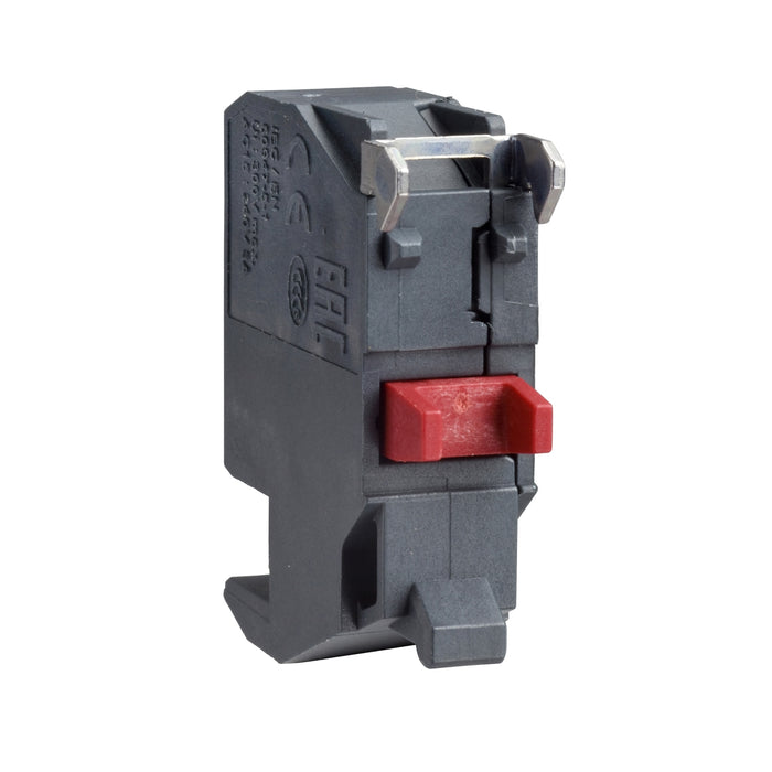 Contact block, Harmony XB5, Harmony XB4, single for head Ø22 mm 1NC silver alloy for plug in connector